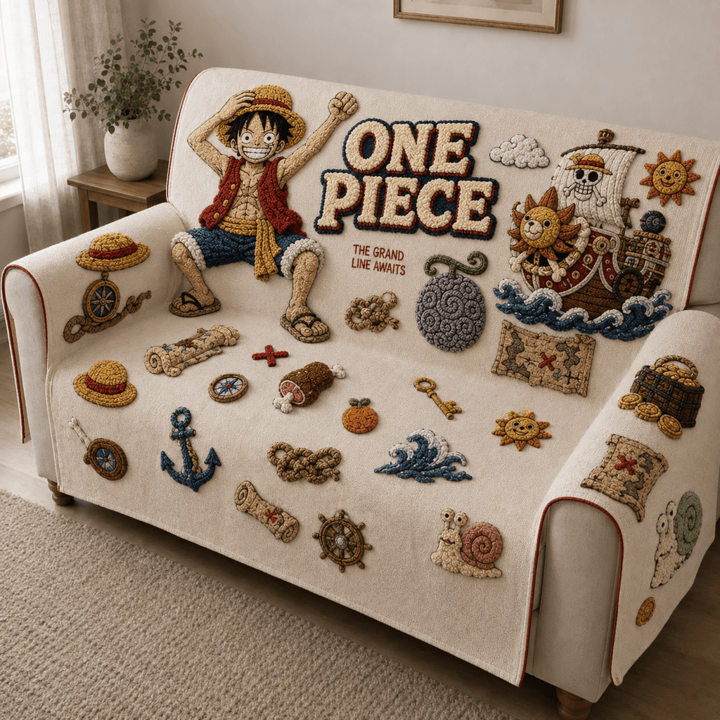 OPC Tufted Sofa Cover & Pillow Set DNBN